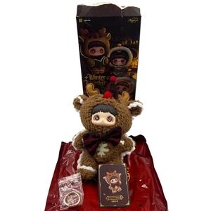 Maymei Winter Weirdness Gingerbread Deer Plush Pendant Keychain Glow in Dark Box